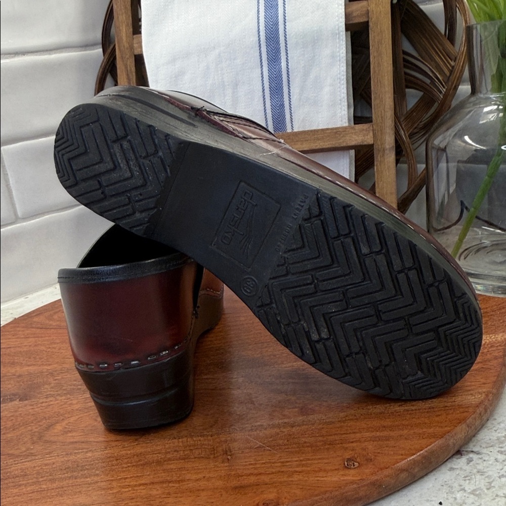 Dansko Red Leather Clogs - Picture 7 of 8
